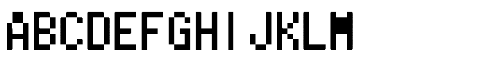 HG Dot Gothic M M10-9 Font UPPERCASE