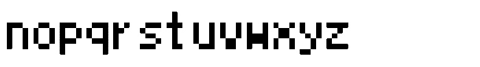HG Dot Gothic M M10-9 Font LOWERCASE