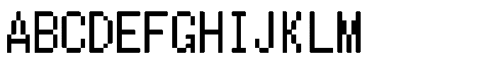 HG Dot Gothic M M12-11 Font UPPERCASE