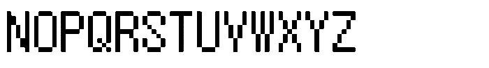 HG Dot Gothic M M12-11 Font UPPERCASE