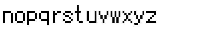 HG Dot Gothic M M12-11 Font LOWERCASE