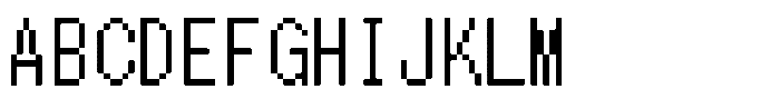 HG Dot Gothic M M14-13 Font UPPERCASE