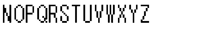 HG Dot Gothic M M14-13 Font UPPERCASE