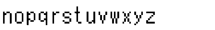 HG Dot Gothic M M14-13 Font LOWERCASE