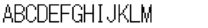 HG Dot Gothic M M16-15 Font UPPERCASE