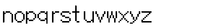 HG Dot Gothic M M16-15 Font LOWERCASE