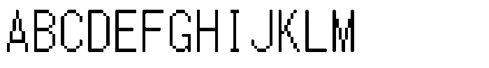 HG Dot Gothic M M18-17 Font UPPERCASE
