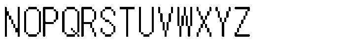 HG Dot Gothic M M18-17 Font UPPERCASE