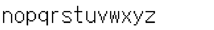 HG Dot Gothic M M18-17 Font LOWERCASE
