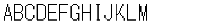 HG Dot Gothic M M20-18 Font UPPERCASE
