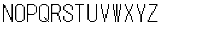 HG Dot Gothic M M20-18 Font UPPERCASE