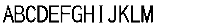 HG Dot Gothic M M24-24 Font UPPERCASE