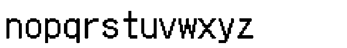 HG Dot Gothic M M24-24 Font LOWERCASE