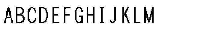 HG Dot Gothic M M32-30 Font UPPERCASE