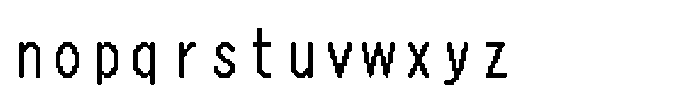 HG Dot Gothic M M32-30 Font LOWERCASE