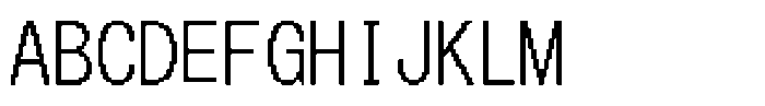 HG Dot Gothic M M32-32 Font UPPERCASE