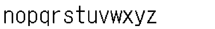 HG Dot Gothic M M32-32 Font LOWERCASE