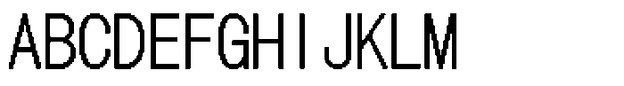 HG Dot Gothic M M40-40 Font UPPERCASE