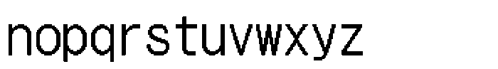 HG Dot Gothic M M40-40 Font LOWERCASE