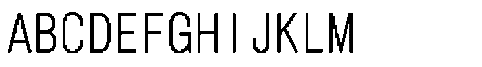 HG Dot Gothic M M48-46 Font UPPERCASE