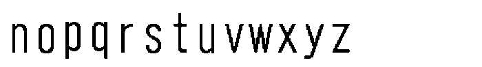 HG Dot Gothic M M48-46 Font LOWERCASE