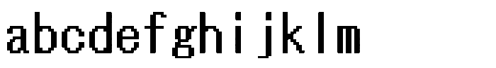 HG Dot Maru Gothic B HGDot Maru Gothic B20-19 Regular FONT