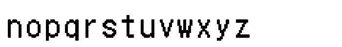 HG Dot Maru Gothic B HGDot Maru Gothic B24-22 Regular Font LOWERCASE