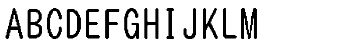 HG Dot Maru Gothic B HGDot Maru Gothic B48-46 Regular Font UPPERCASE