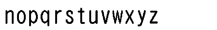 HG Dot Maru Gothic B HGDot Maru Gothic B48-46 Regular Font LOWERCASE