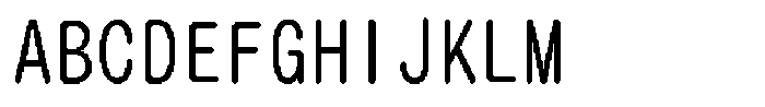 HG Dot Maru Gothic B Regular Font UPPERCASE