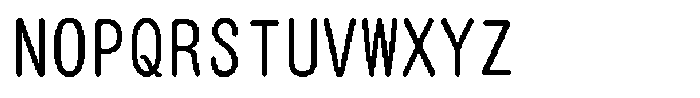 HG Dot Maru Gothic B Regular Font UPPERCASE