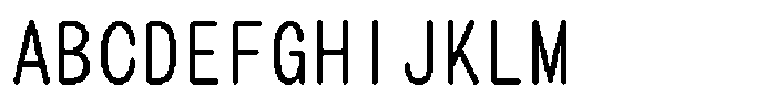 HG Dot Maru Gothic M HGDot Maru Gothic M56-54 Regular Font UPPERCASE