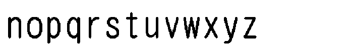 HG Dot Maru Gothic M HGDot Maru Gothic M56-54 Regular Font LOWERCASE