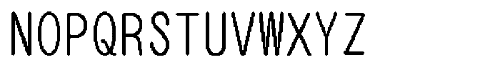 HG Dot Maru Gothic M Regular Font UPPERCASE