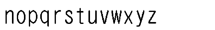 HG Dot Maru Gothic M Regular Font LOWERCASE