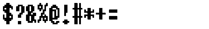 HG Dot Mincho B HGDot Mincho B14-13 Regular Font OTHER CHARS