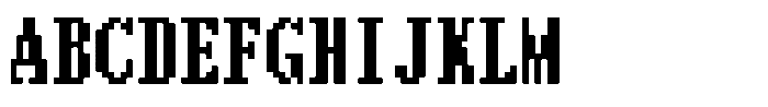 HG Dot Mincho B HGDot Mincho B14-13 Regular Font UPPERCASE