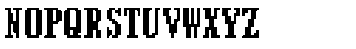 HG Dot Mincho B HGDot Mincho B14-13 Regular Font UPPERCASE