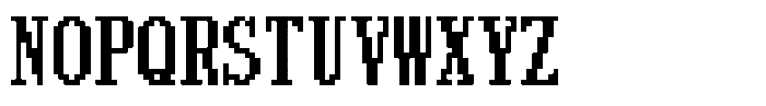 HG Dot Mincho B HGDot Mincho B16-15 Regular Font UPPERCASE