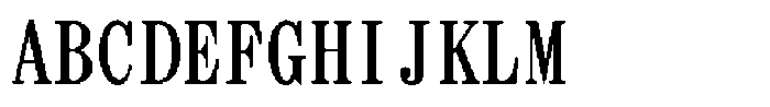 HG Dot Mincho B HGDot Mincho B56-54 Regular Font UPPERCASE