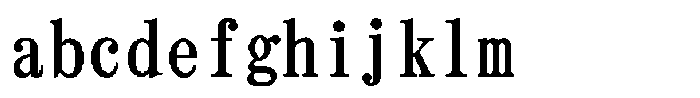 HG Dot Mincho B HGDot Mincho B56-54 Regular FONT