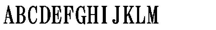 HG Dot Mincho B Regular Font UPPERCASE