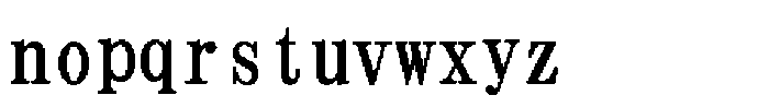 HG Dot Mincho B Regular Font LOWERCASE