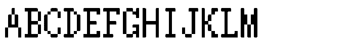 HG Dot Mincho M HGDot Mincho M12-11 Regular Font UPPERCASE