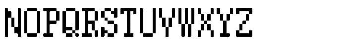 HG Dot Mincho M HGDot Mincho M12-11 Regular Font UPPERCASE