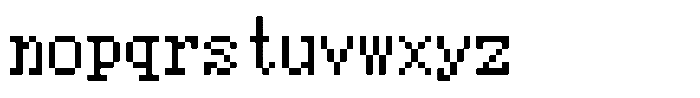 HG Dot Mincho M HGDot Mincho M12-11 Regular Font LOWERCASE