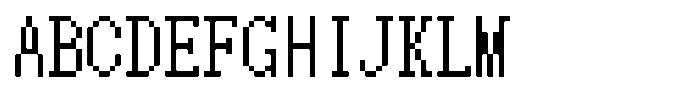 HG Dot Mincho M HGDot Mincho M14-13 Regular Font UPPERCASE