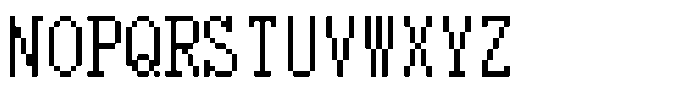 HG Dot Mincho M HGDot Mincho M14-13 Regular Font UPPERCASE