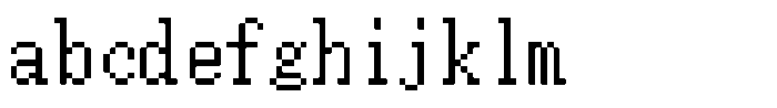 HG Dot Mincho M HGDot Mincho M14-13 Regular FONT