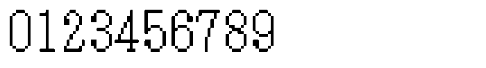 HG Dot Mincho M HGDot Mincho M18-17 Regular Font OTHER CHARS